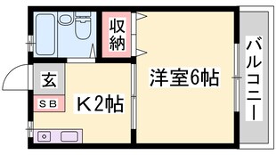 父夫山ハイツの物件間取画像